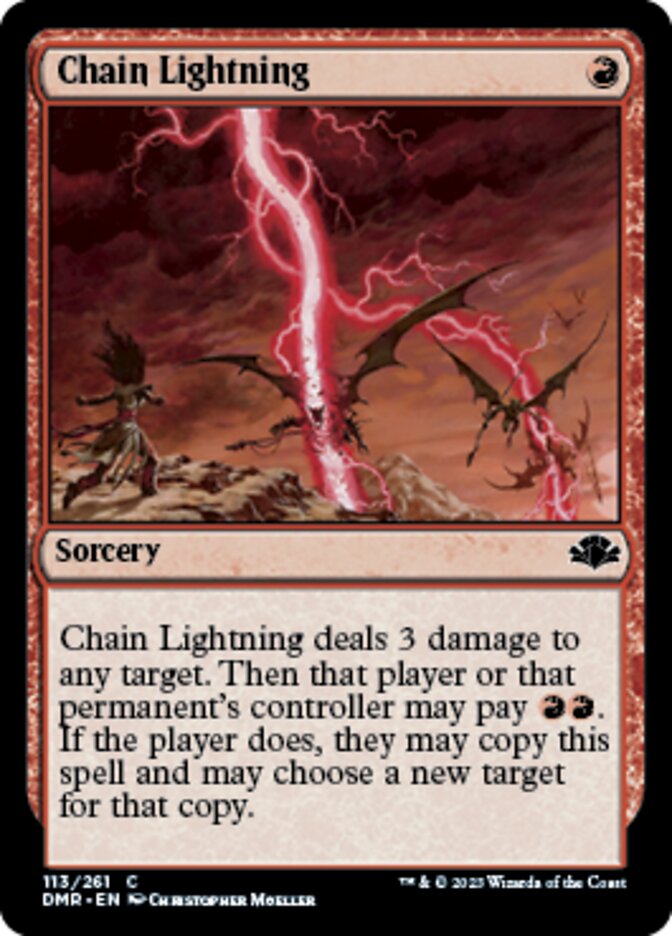 Chain Lightning [Dominaria Remastered] | Galactic Gamez