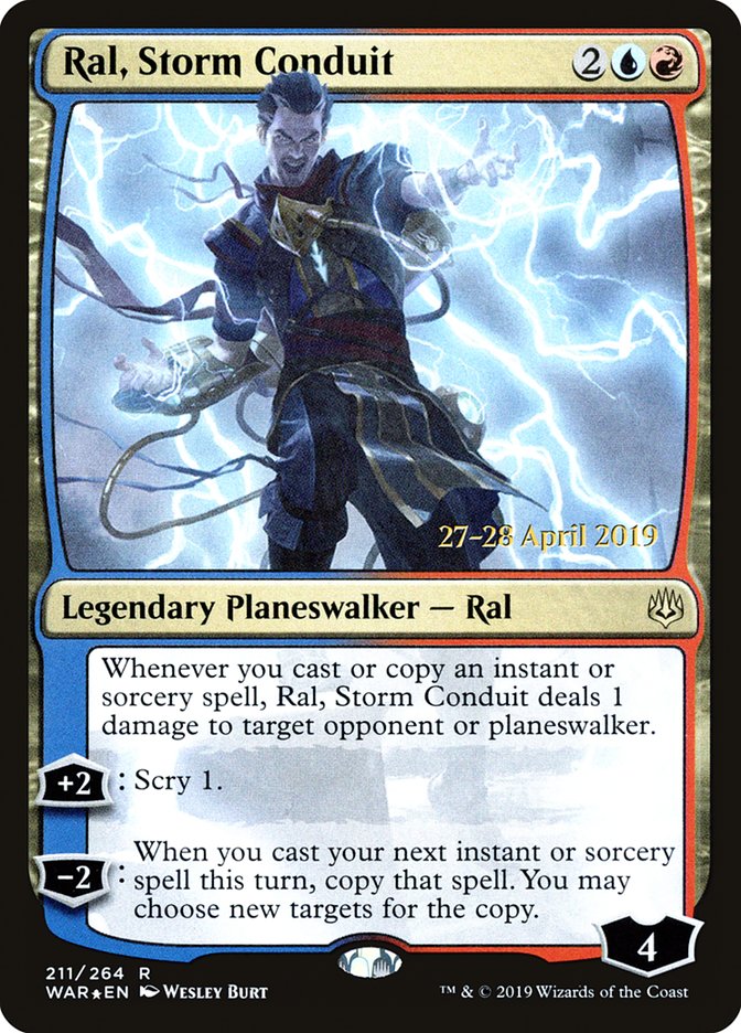Ral, Storm Conduit  [War of the Spark Prerelease Promos] | Galactic Gamez