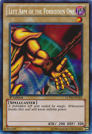 Left Arm of the Forbidden One [LCYW-EN305] Secret Rare | Galactic Gamez