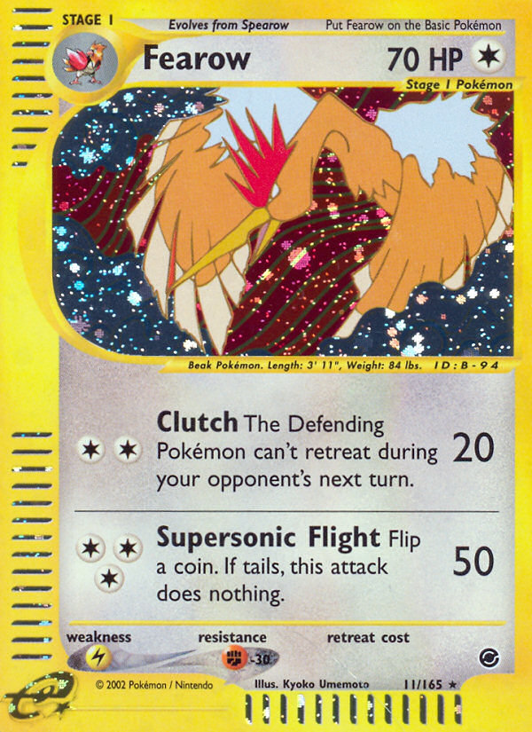 Fearow (11/165) [Expedition: Base Set] | Galactic Gamez