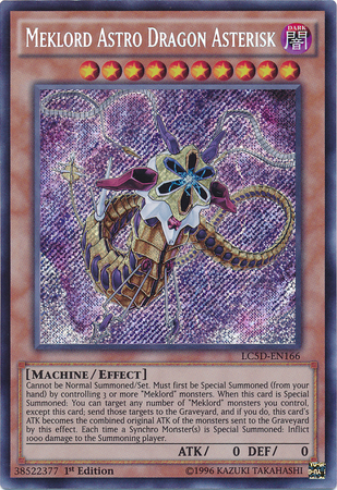 Meklord Astro Dragon Asterisk [LC5D-EN166] Secret Rare | Galactic Gamez