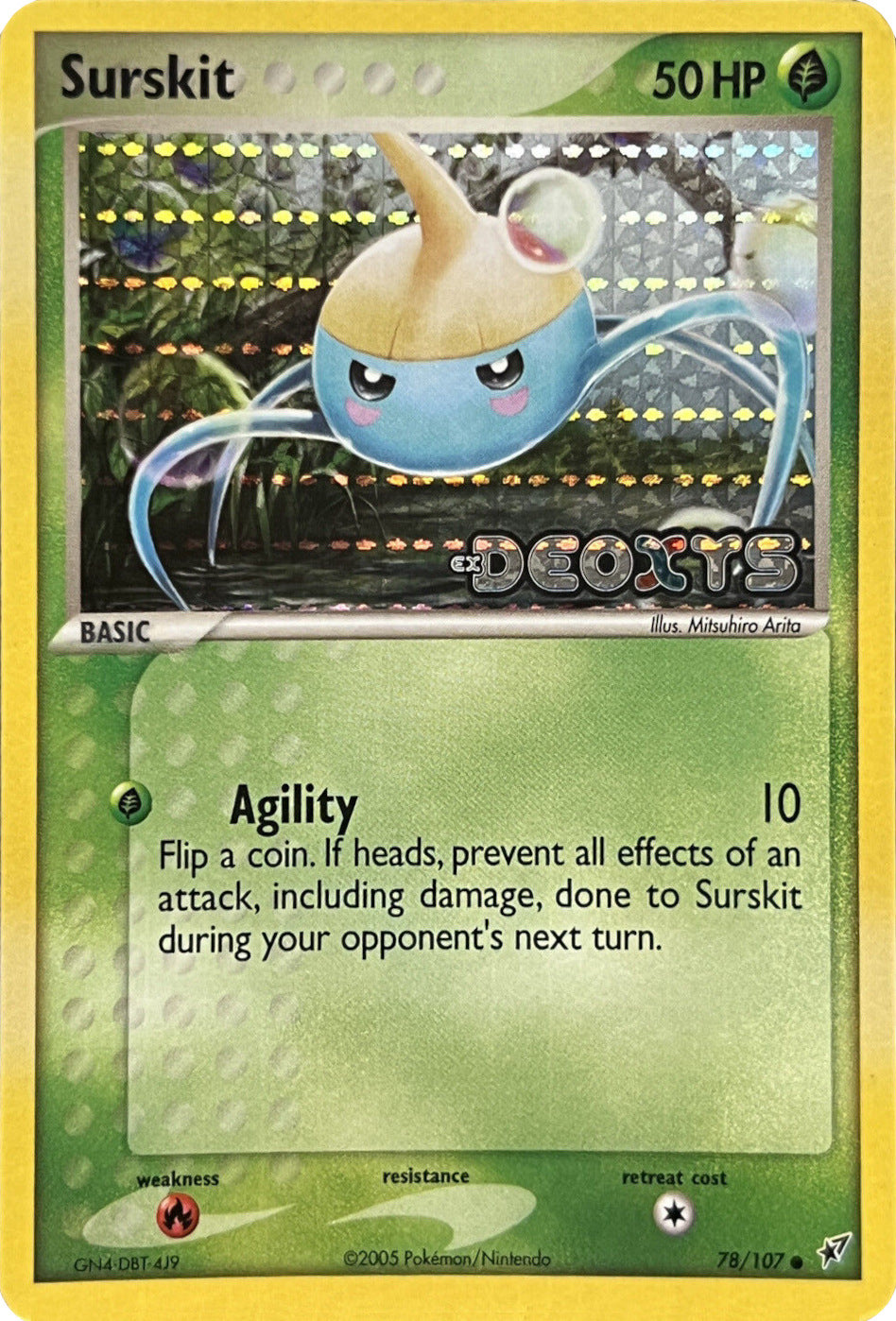 Surskit (78/107) (Stamped) [EX: Deoxys] | Galactic Gamez