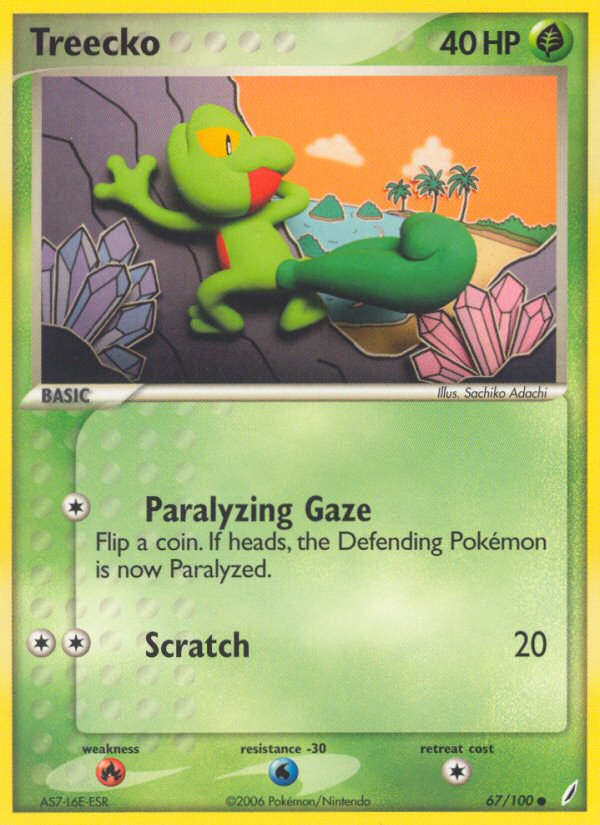 Treecko (67/100) [EX: Crystal Guardians] | Galactic Gamez