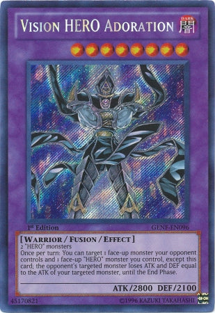 Vision HERO Adoration [GENF-EN096] Secret Rare | Galactic Gamez