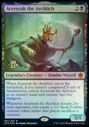 Acererak the Archlich [Dungeons & Dragons: Adventures in the Forgotten Realms Prerelease Promos] | Galactic Gamez