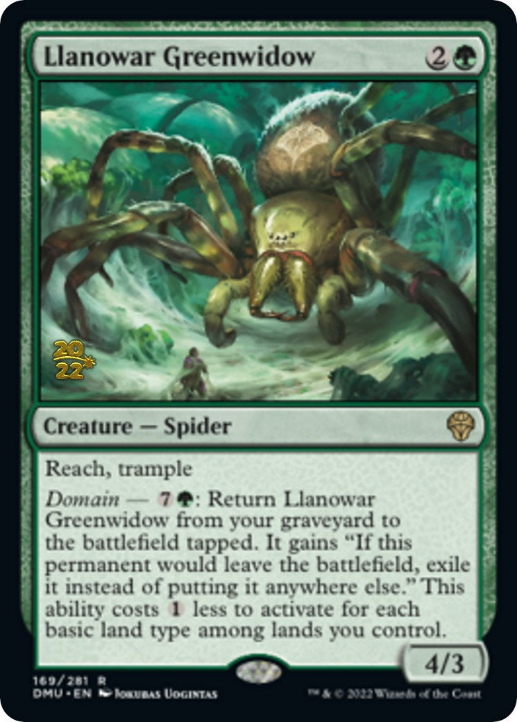 Llanowar Greenwidow [Dominaria United Prerelease Promos] | Galactic Gamez