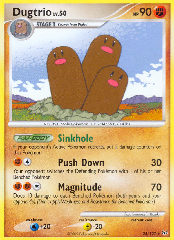 Dugtrio (24/127) [Platinum: Base Set] | Galactic Gamez