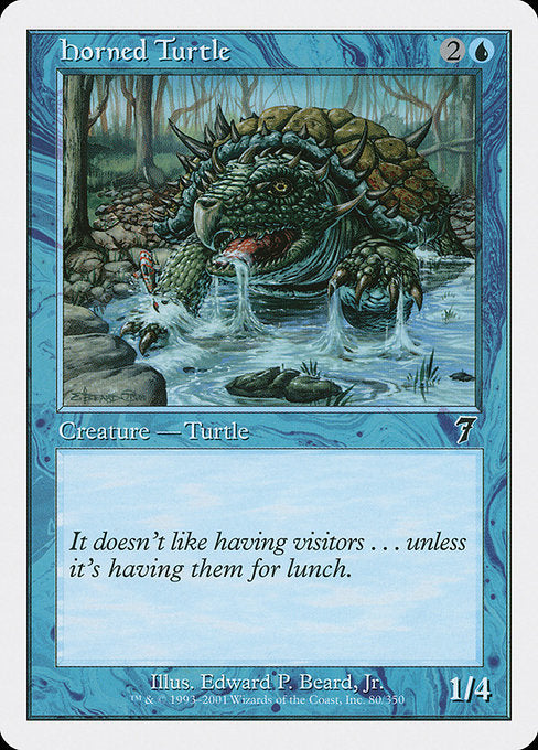 Horned Turtle [Seventh Edition] | Galactic Gamez
