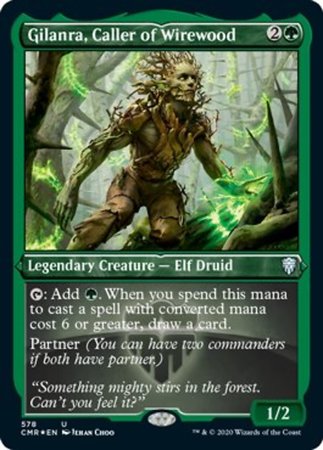 Gilanra, Caller or Wirewood (Foil Etched) [Commander Legends] | Galactic Gamez
