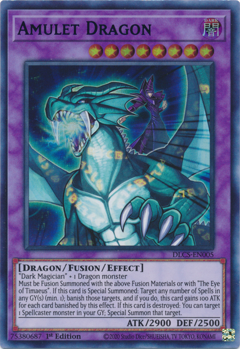 Amulet Dragon (Blue) [DLCS-EN005] Ultra Rare | Galactic Gamez