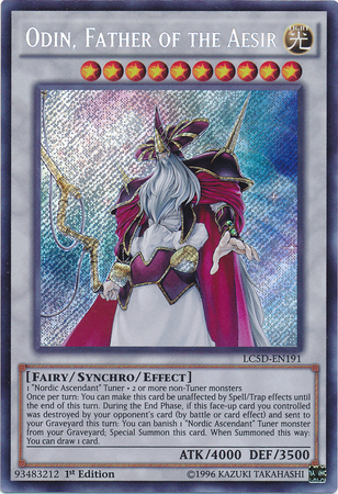 Odin, Father of the Aesir [LC5D-EN191] Secret Rare | Galactic Gamez