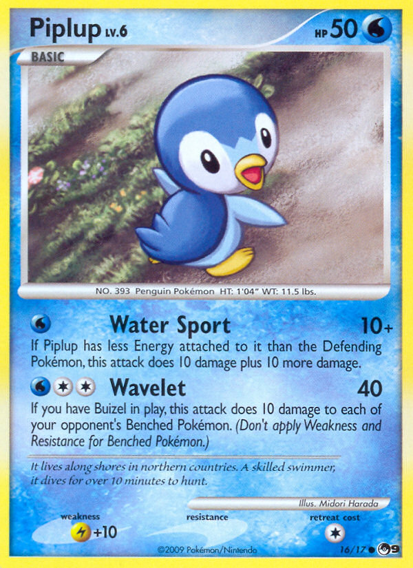 Piplup (16/17) [POP Series 9] | Galactic Gamez