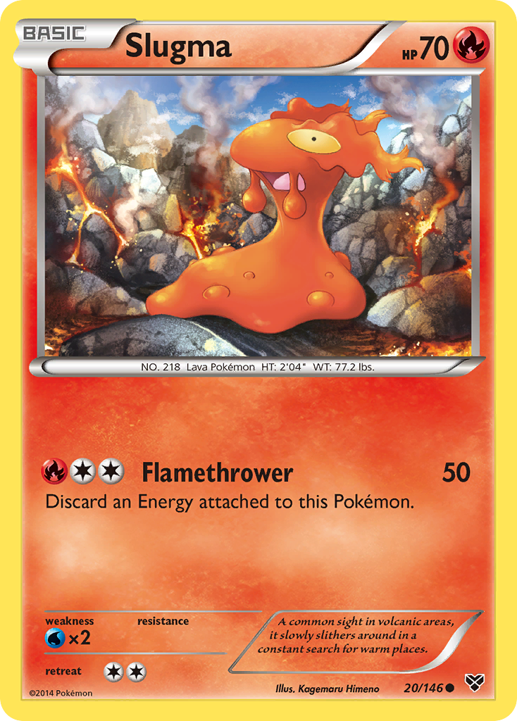 Slugma (20/146) [XY: Base Set] | Galactic Gamez