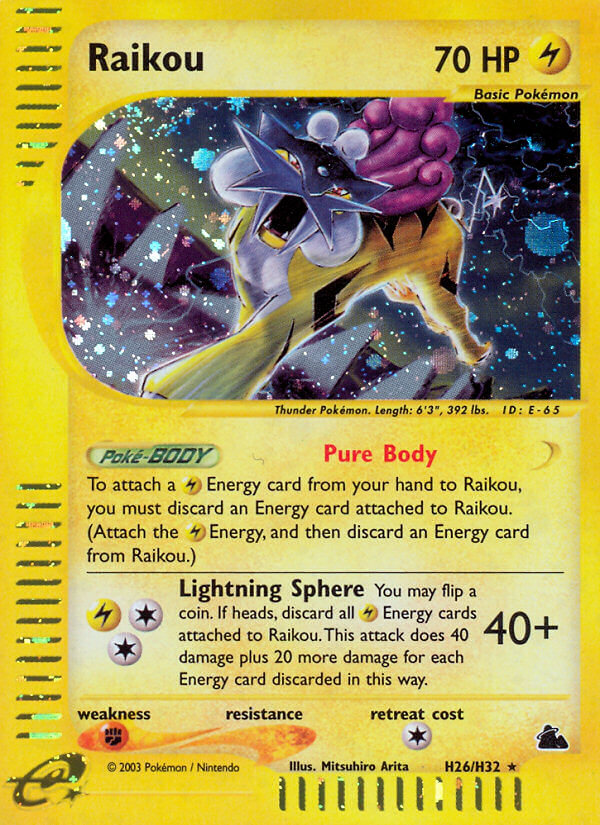 Raikou (H26/H32) [Skyridge] | Galactic Gamez