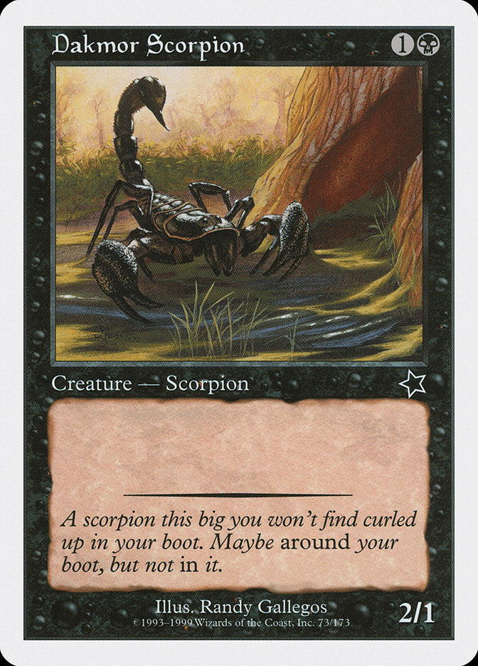 Dakmor Scorpion [Starter 1999] | Galactic Gamez
