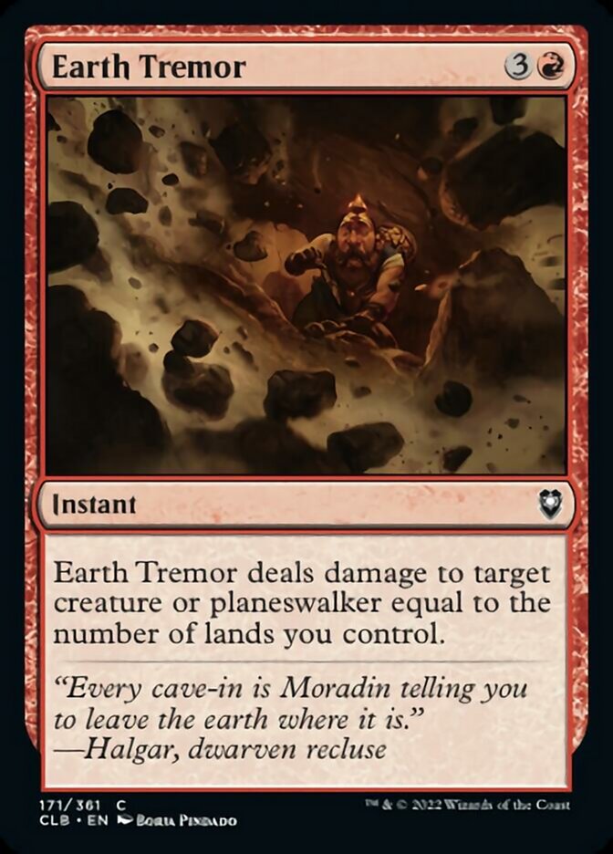 Earth Tremor [Commander Legends: Battle for Baldur's Gate] | Galactic Gamez