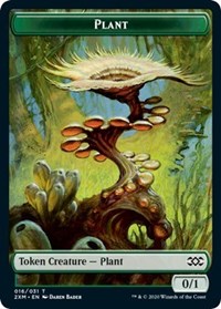 Plant // Treasure Double-sided Token [Double Masters Tokens] | Galactic Gamez