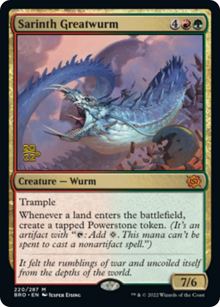 Sarinth Greatwurm [The Brothers' War: Prerelease Promos] | Galactic Gamez