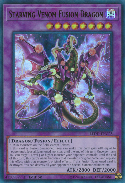 Starving Venom Fusion Dragon [LEDD-ENC25] Ultra Rare | Galactic Gamez