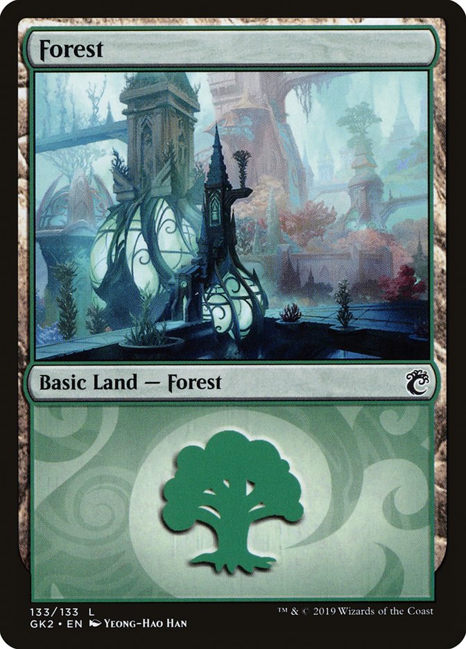 Forest (133) [Ravnica Allegiance Guild Kit] | Galactic Gamez