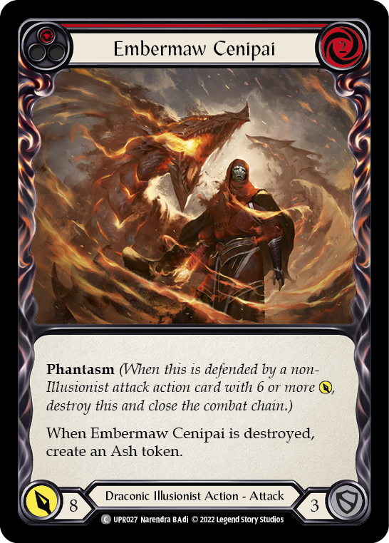 Embermaw Cenipai (Red) [UPR027] (Uprising)  Rainbow Foil | Galactic Gamez