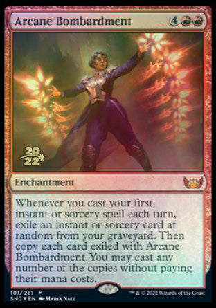 Arcane Bombardment [Streets of New Capenna Prerelease Promos] | Galactic Gamez