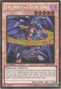 Darkflare Dragon [PGLD-EN040] Gold Rare | Galactic Gamez