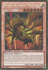 Prime Material Dragon [PGLD-EN065] Gold Rare | Galactic Gamez