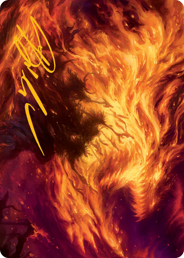 Stoke the Flames Art Card (Gold-Stamped Signature) [March of the Machine Art Series] | Galactic Gamez