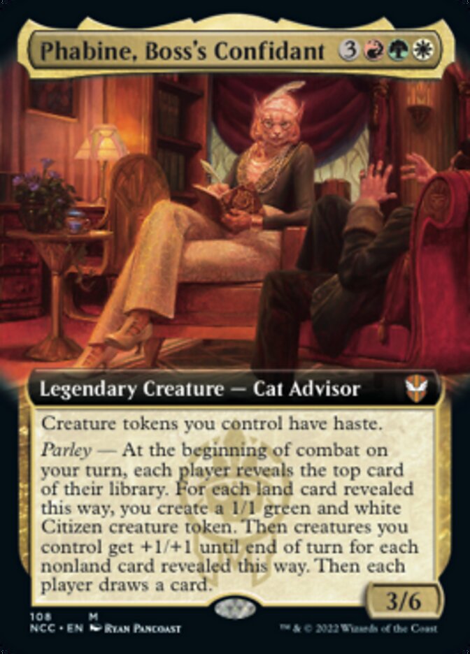 Phabine, Boss's Confidant (Extended Art) [Streets of New Capenna Commander] | Galactic Gamez