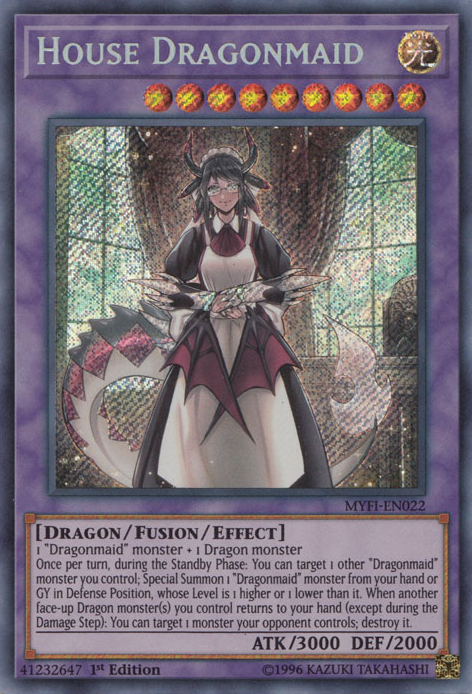 House Dragonmaid [MYFI-EN022] Secret Rare | Galactic Gamez