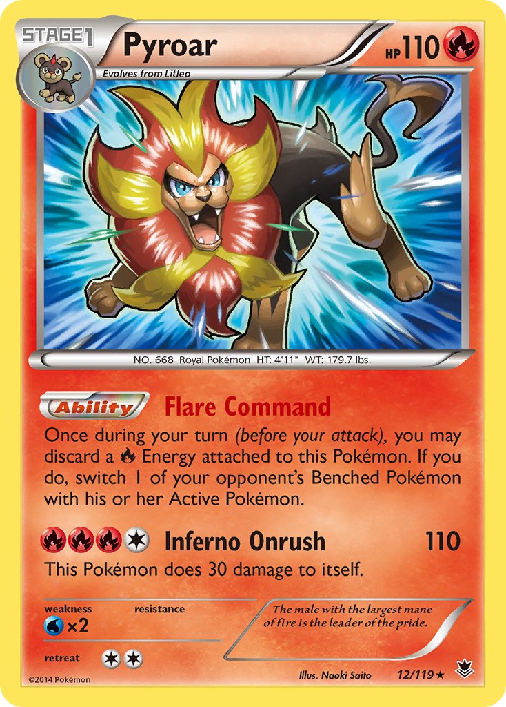 Pyroar (12/119) (Theme Deck Exclusive) [XY: Phantom Forces] | Galactic Gamez