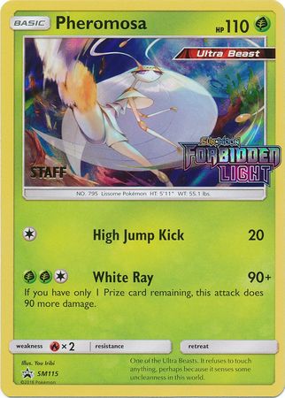 Pheromosa (SM115) (Staff Prerelease Promo) [Sun & Moon: Black Star Promos] | Galactic Gamez