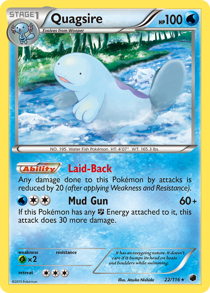 Quagsire (22/116) [Black & White: Plasma Freeze] | Galactic Gamez