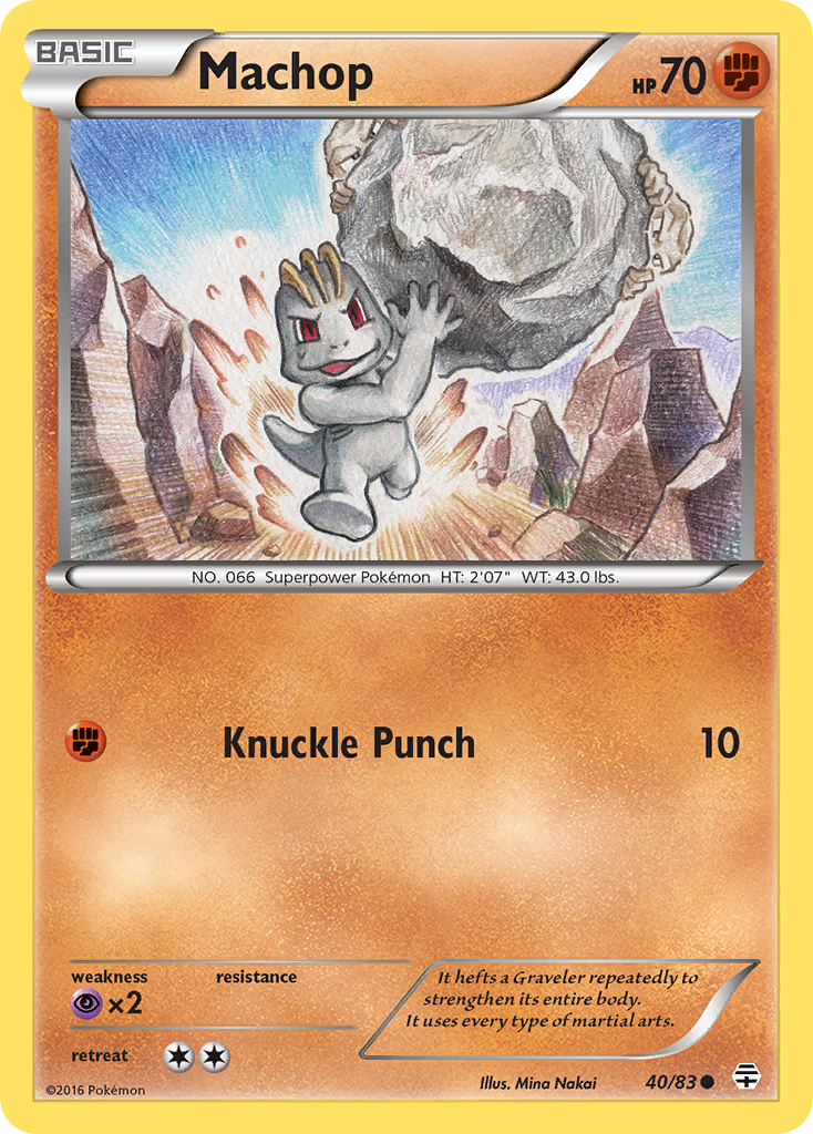 Machop (40/83) [XY: Generations] | Galactic Gamez