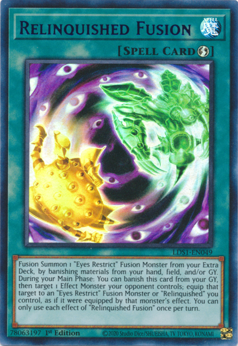 Relinquished Fusion (Purple) [LDS1-EN049] Ultra Rare | Galactic Gamez