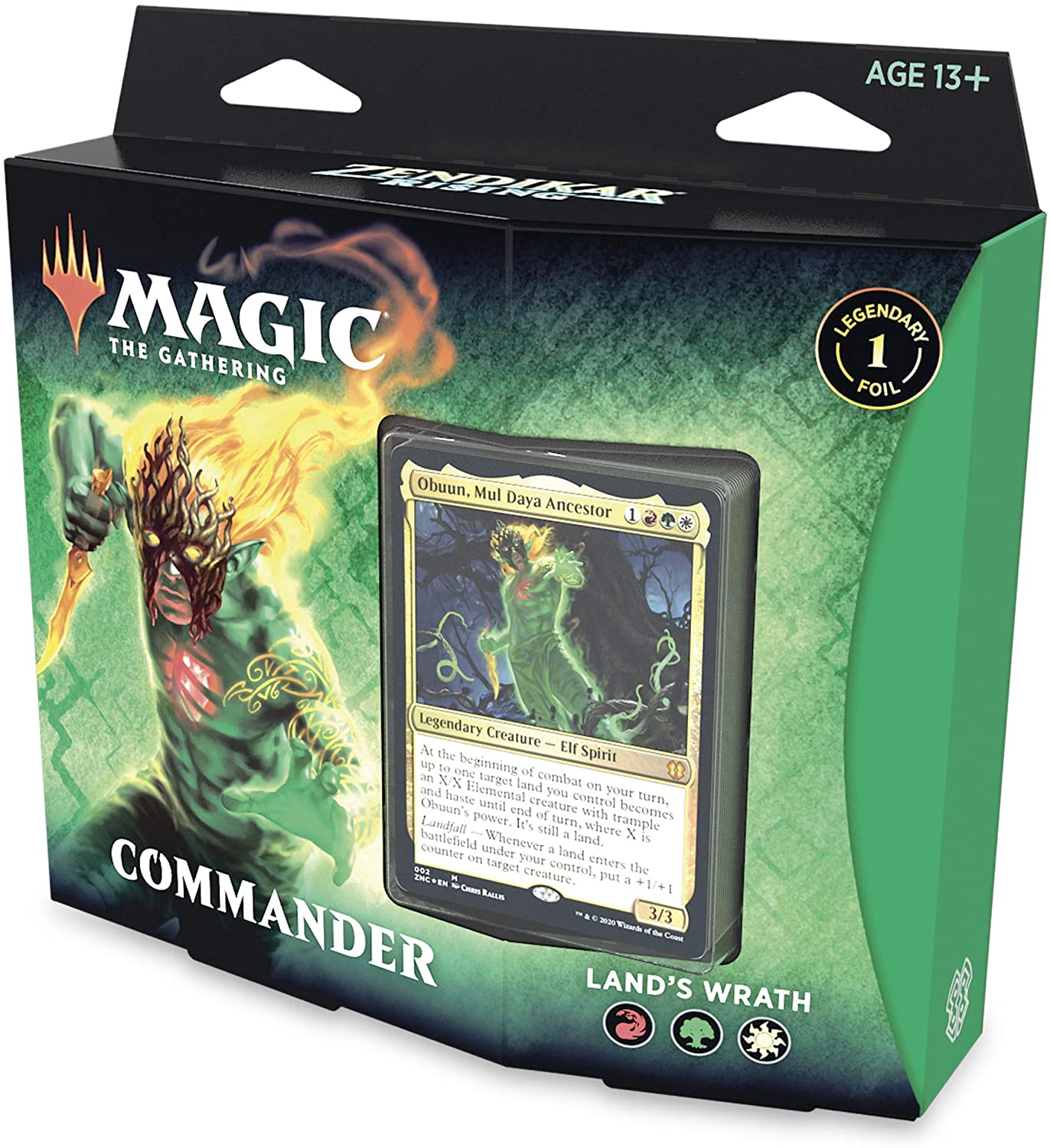 Magic: The Gathering Zendikar Rising Commander Deck – Land's Wrath | Galactic Gamez