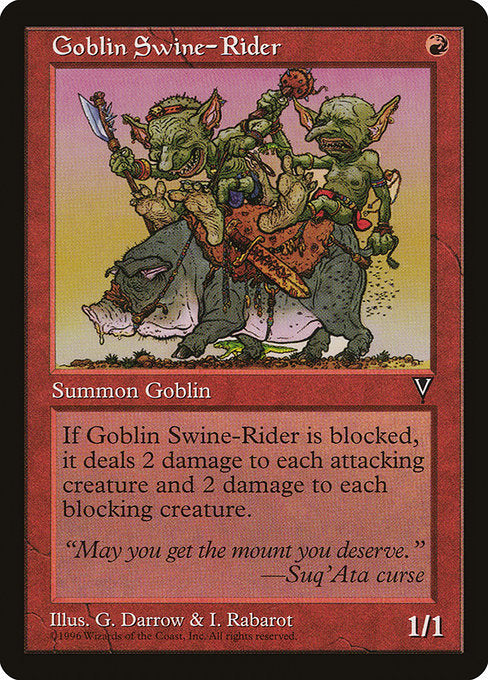 Goblin Swine-Rider [Visions] | Galactic Gamez