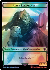 Horse // Alien Salamander Double-Sided Token (Surge Foil) [Doctor Who Tokens] | Galactic Gamez