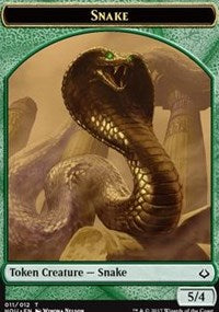 Snake // Zombie Double-sided Token [Hour of Devastation Tokens] | Galactic Gamez