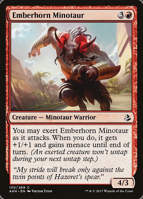 Emberhorn Minotaur [Amonkhet] | Galactic Gamez