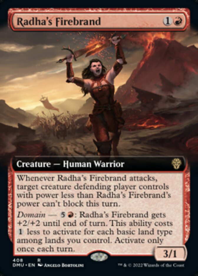 Radha's Firebrand (Extended Art) [Dominaria United] | Galactic Gamez