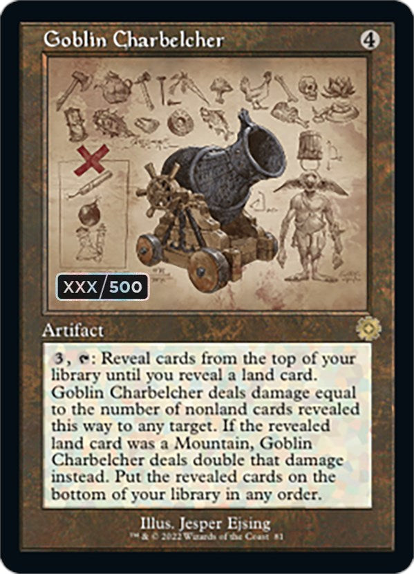 Goblin Charbelcher (Retro Schematic) (Serial Numbered) [The Brothers' War Retro Artifacts] | Galactic Gamez