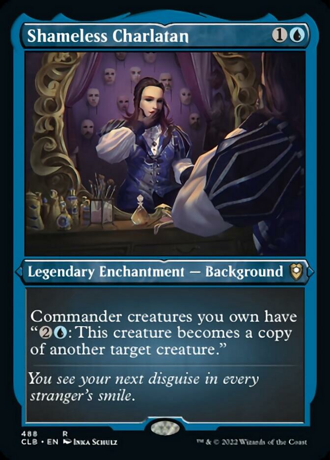 Shameless Charlatan (Foil Etched) [Commander Legends: Battle for Baldur's Gate] | Galactic Gamez