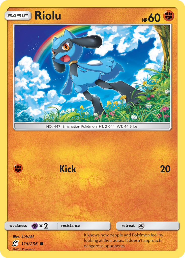 Riolu (115/236) [Sun & Moon: Unified Minds] | Galactic Gamez