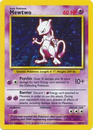 Mewtwo (10/102) [Base Set Unlimited] | Galactic Gamez