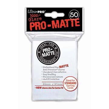 50ct Pro-Matte White Standard Deck Protectors | Galactic Gamez