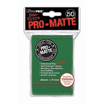 50ct Pro-Matte Green Standard Deck Protectors | Galactic Gamez