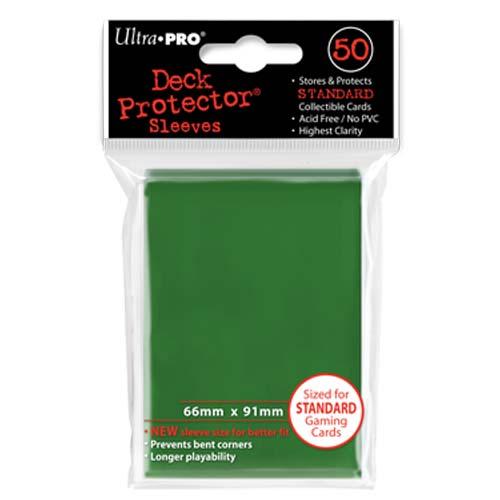 50ct Green Standard Deck Protectors | Galactic Gamez