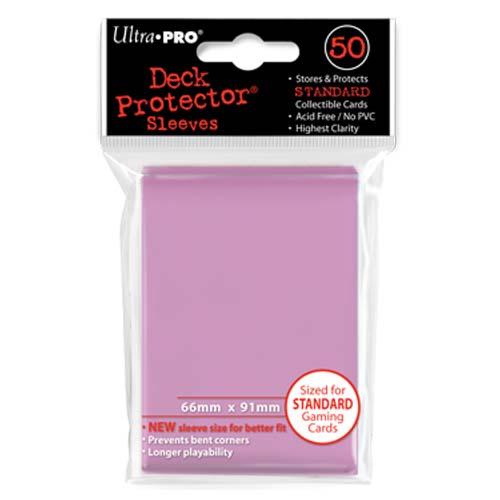 50ct Pink Standard Deck Protectors | Galactic Gamez